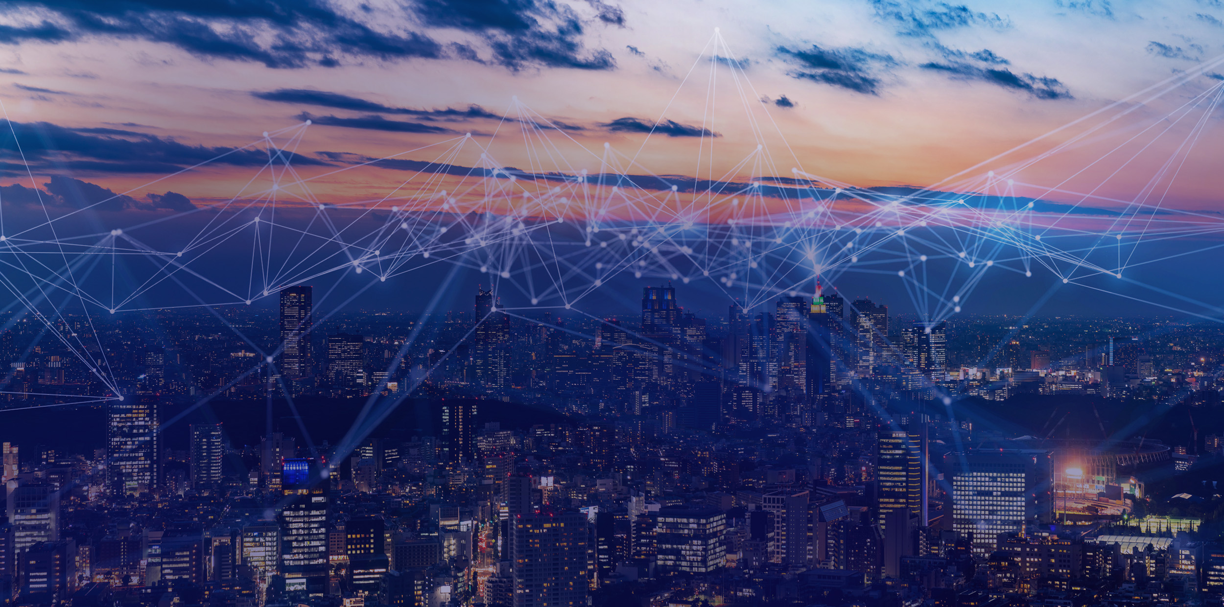 network connections throughout city